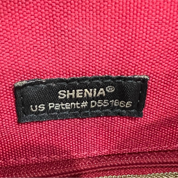 Eric Javits Shenia Black Woven Patent Leather Detail Bag - Picture 9 of 16